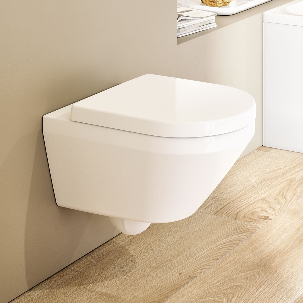 Lifestyle image of Villeroy & Boch Architectura Wall-Mounted TwistFlush Toilet Combi-Pack
